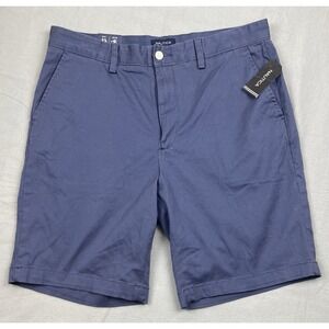 Nautica Men's Shorts Size 33 Classic Fit Stretch Inseam 9" Deck Blue Stretch NWT